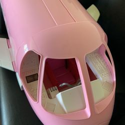 Vintage 1999 Mattel Barbie Doll Pink Jumbo Jet Airplane Plane Excellent Condition