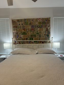 Queen Bed White