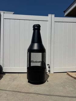 🍺 GIANT Budweiser Bottle Fire Pit – Ultimate Backyard / Man Cave Piece! 🔥
