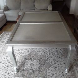 Dining Table Has Extension To Make It Wider 