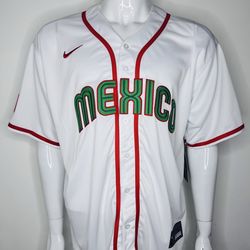 2026 WBC Mexico Men's Baseball White Jersey  World Baseball Classic New