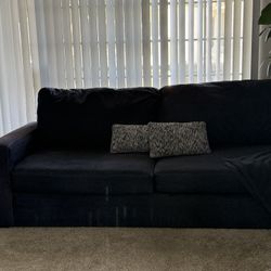 Denim blue sofa