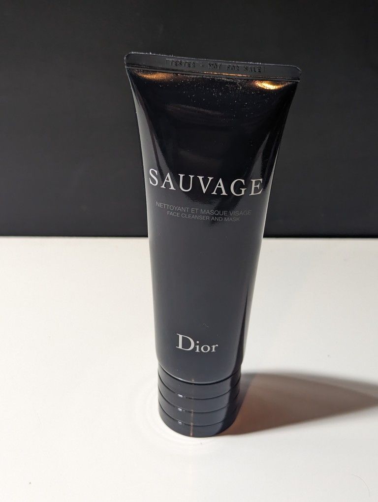 New Christian Dior SAUVAGE Face Cleanser And Mask 4.0 oz
