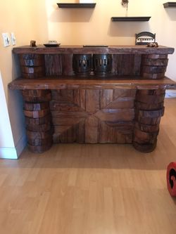 Teak Root Wood Counter
