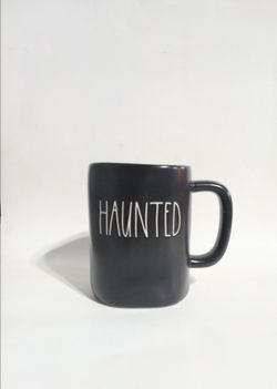 Rae Dunn "HAUNTED" Black Halloween Mug