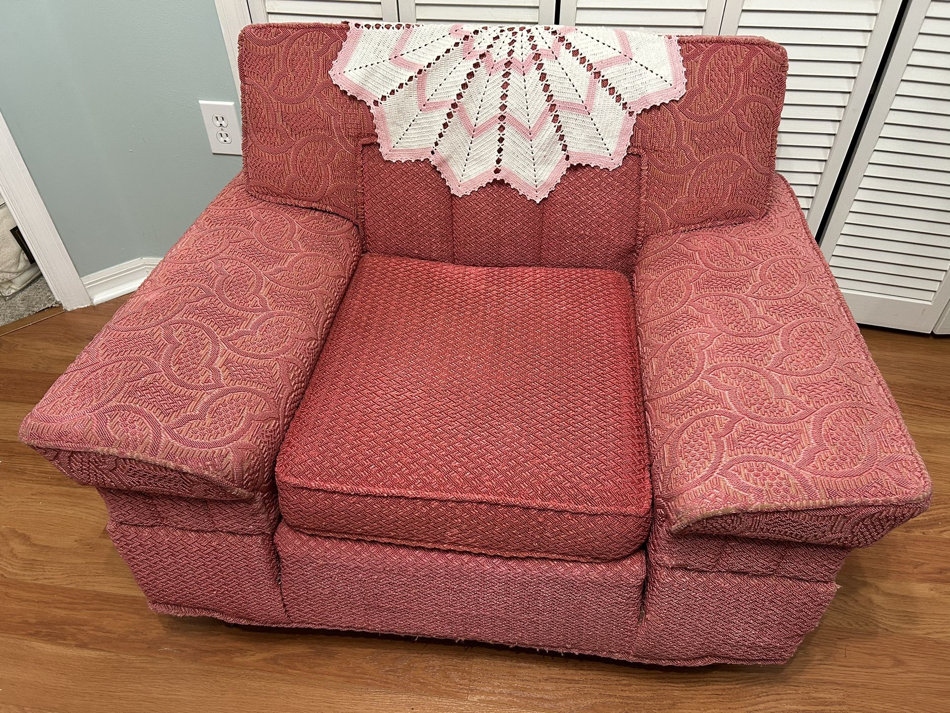 Pink Vintage 1960s/1950s Accent Silla decorativa rosa