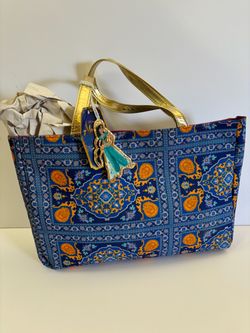 DISNEY ALADDIN JASMINE TOTE NEW WITH FX TAGS INSPIRED BY MICHAEL WILKINSON