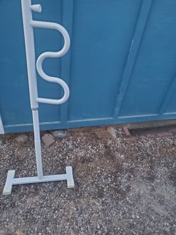 White Metal handicap Stand post Security Pole and Curve Grab Bar