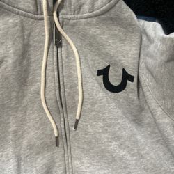 true religion zip up GREY