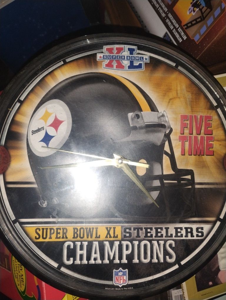 Steelers Clock 
