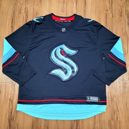 Seattle Kraken NHL Fanatics Breakaway Jersey Home Navy Size 2XL