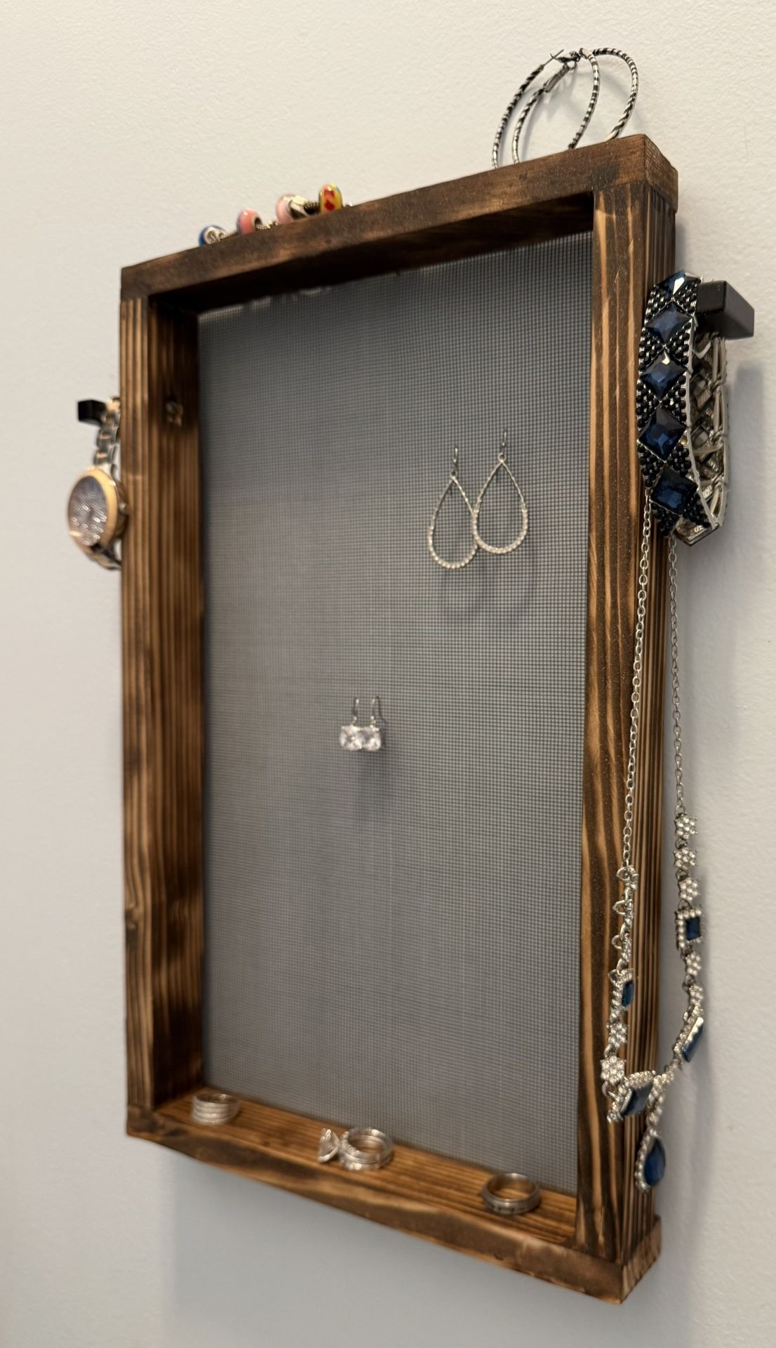 Handmade Jewelry Organizer Can Be Hung Or Stand Freely