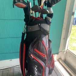 Maxfli Golf U/Series Cart Bag with 11 Clubs
