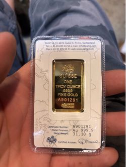 1 Troy ounce gold bar