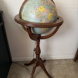 Vintage Globe Standing Lamp