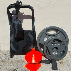 Heavy Duty Athletic Speed Sled + 70lbs Weights