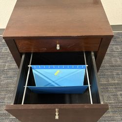 Filing Cabinet   &  HARDWOOD End Table