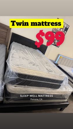Twin size pillow top mattress