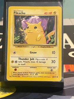 1999 Pikachu 058/102 Base Set Regular (9)