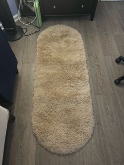 Long Tan Accent Rug