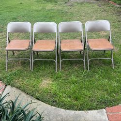 Vintage Set Of 4 Samsonite Chairs #1873