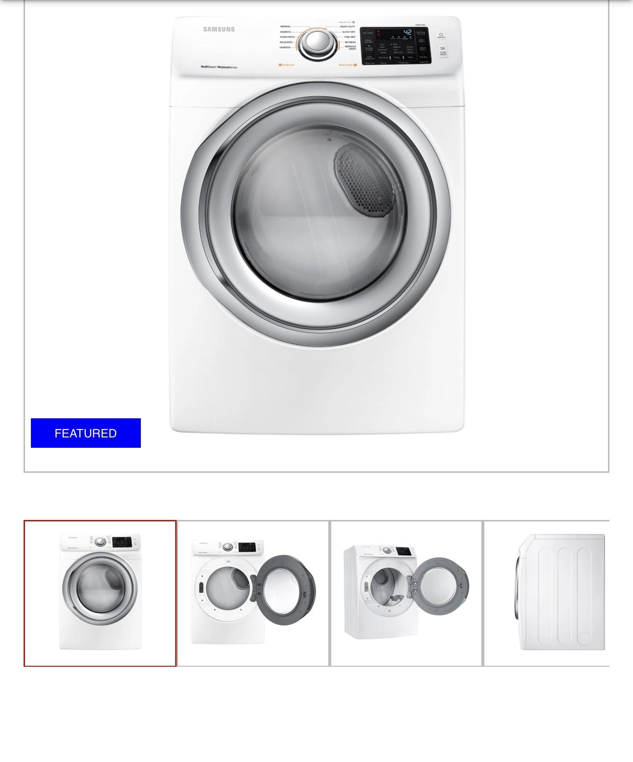 NEW!!! Samsung Gas Washer