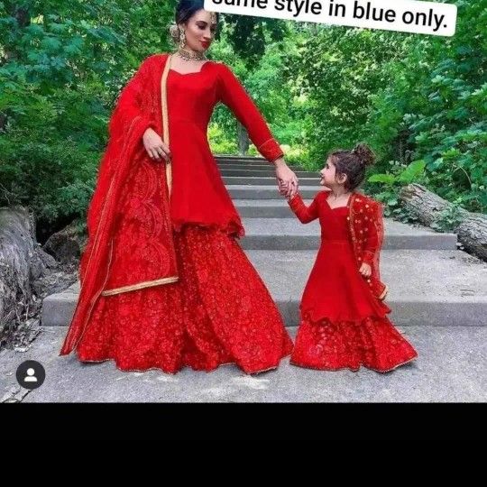 Indian pakistani dresses mother daughter last one CLEARANCE SALE