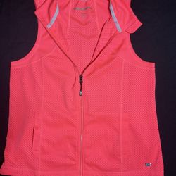 TOMMY HILLFIGER SPORTS WOMEN’S L PERFORATED FULL ZIP UP VEST 