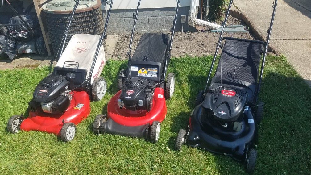 3 Push Lawn Mower For Sale $200 Each