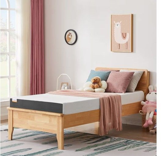 Twin Mattress, 5 Inch Cooling Gel Memory Foam Mattress in a Box with Breathable Cover Medium Firm Twin Bed Mattress for Bunk Bed, Trundle Bed, Pressur