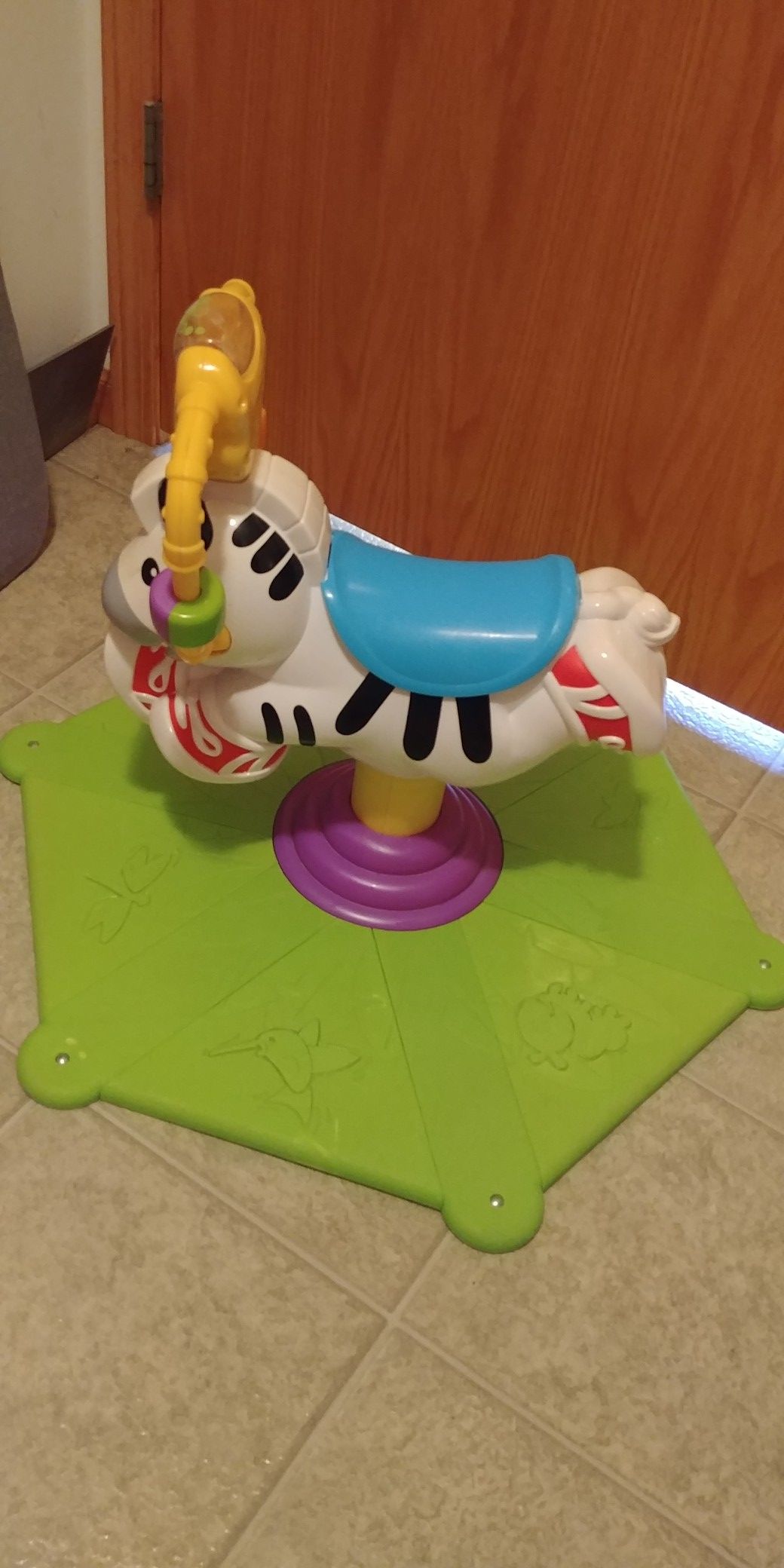Fisher price zebra spin and bounce