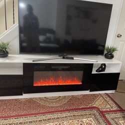 TV Stand With Fire Place 