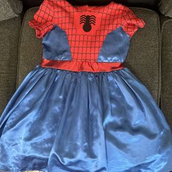 Spideman Girls Dress M 7/8