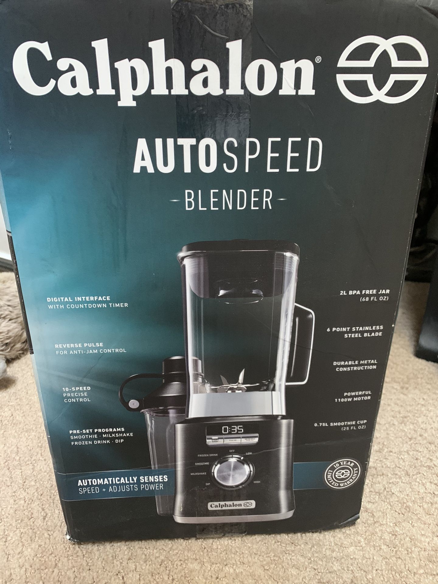 NEW/UNOPENED Calphalon Auto Speed Blender