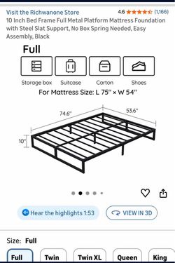 Full Size Bed Frame