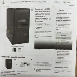 Goodman Propane Furnace