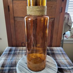 Amber Colored Vase 