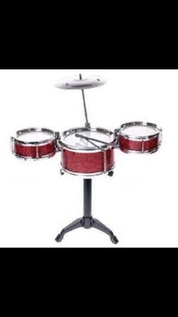 Desktop drum set for desk or 18” American girl dolls