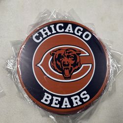 Chicago Bears Nfl Football Team Metal Sign 
