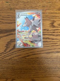 Lycanroc Full Art Pokemon Card