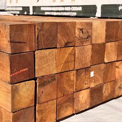 4x4x8 western red cedar post at $39 each 