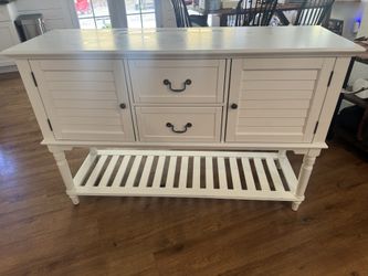 White Sideboard Hutch