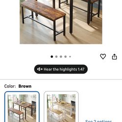 Already Built Table And Bench Set 