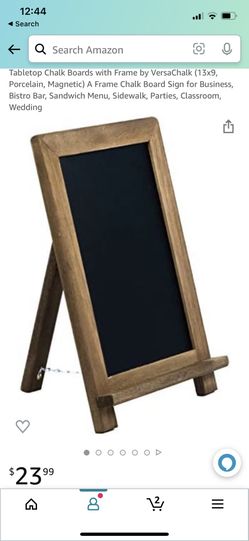 Tabletop Chalkboard with Frame