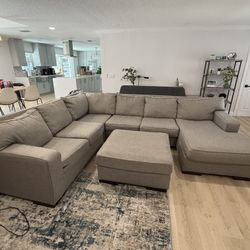 Like-New Couch ($2,100 value) - 4 Piece Sectional w/ Ottoman