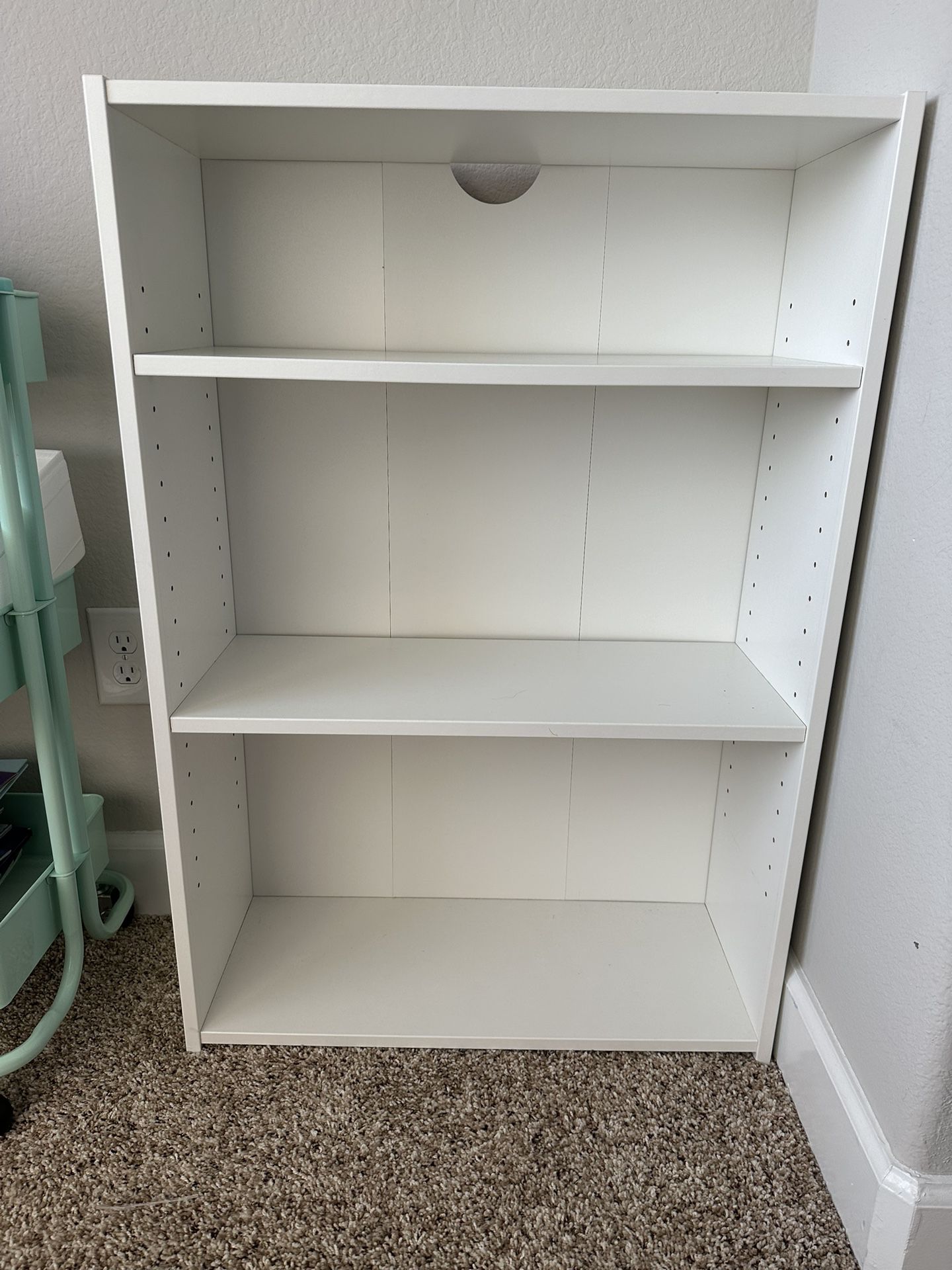 IKEA white Bookshelf - Measurements In Photos