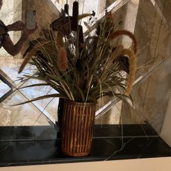 Tropical Arrangement In Bamboo Vase