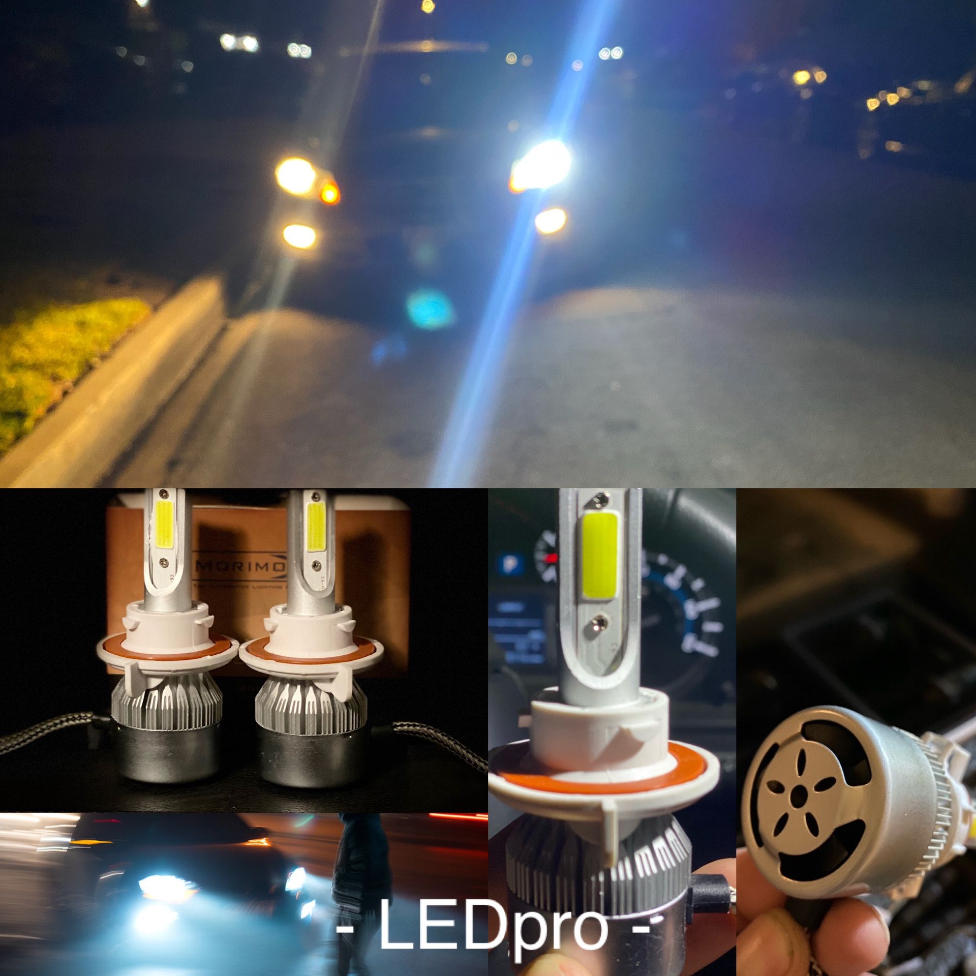 LED Headlight Bulbs Kit 6000K White Headlamp or Foglight Replacement Bulbs Conversion Kit 2 Year Warranty/ Luces Led Faro