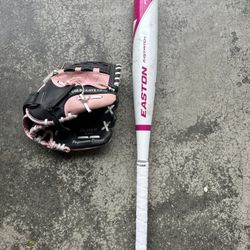 Rawlings Players Series 10” Glove And Easton 26” 16oz Bat