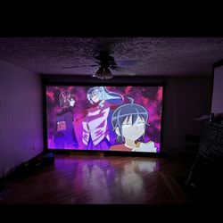 PROJECTOR SCREEN - Elite Screens Manual Series, 150-INCH 16:9, Pull Down Manual Projector Screen with AUTO LOCK, Movie Home Theater 8K / 4K Ultra HD 